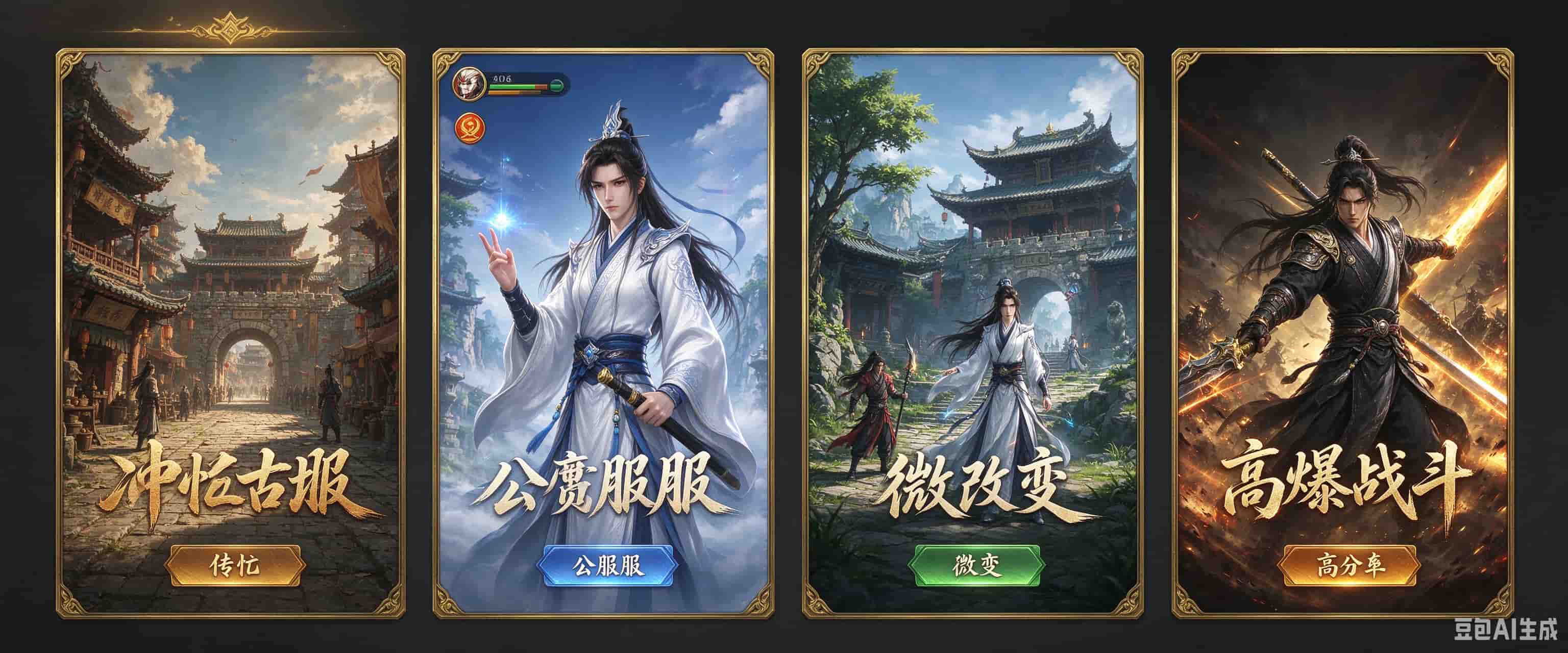 天龙八部私服四大版本对比介绍